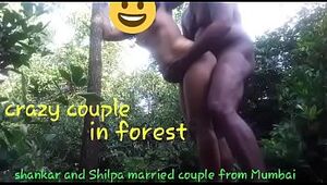 Nasty couple in forest