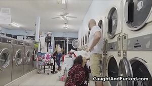 Stealing bigtit teen smashed at laundromat