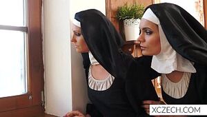 Jaw-dropping nuns lovinТ fuck-a-thon